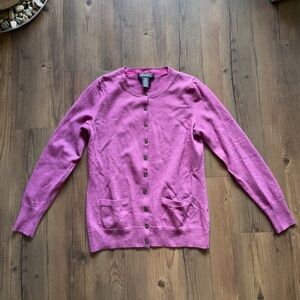 Banana Republic Pink Merino Cardigan